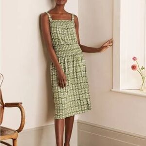 Boden Rosamund Smocked Jersey Dress